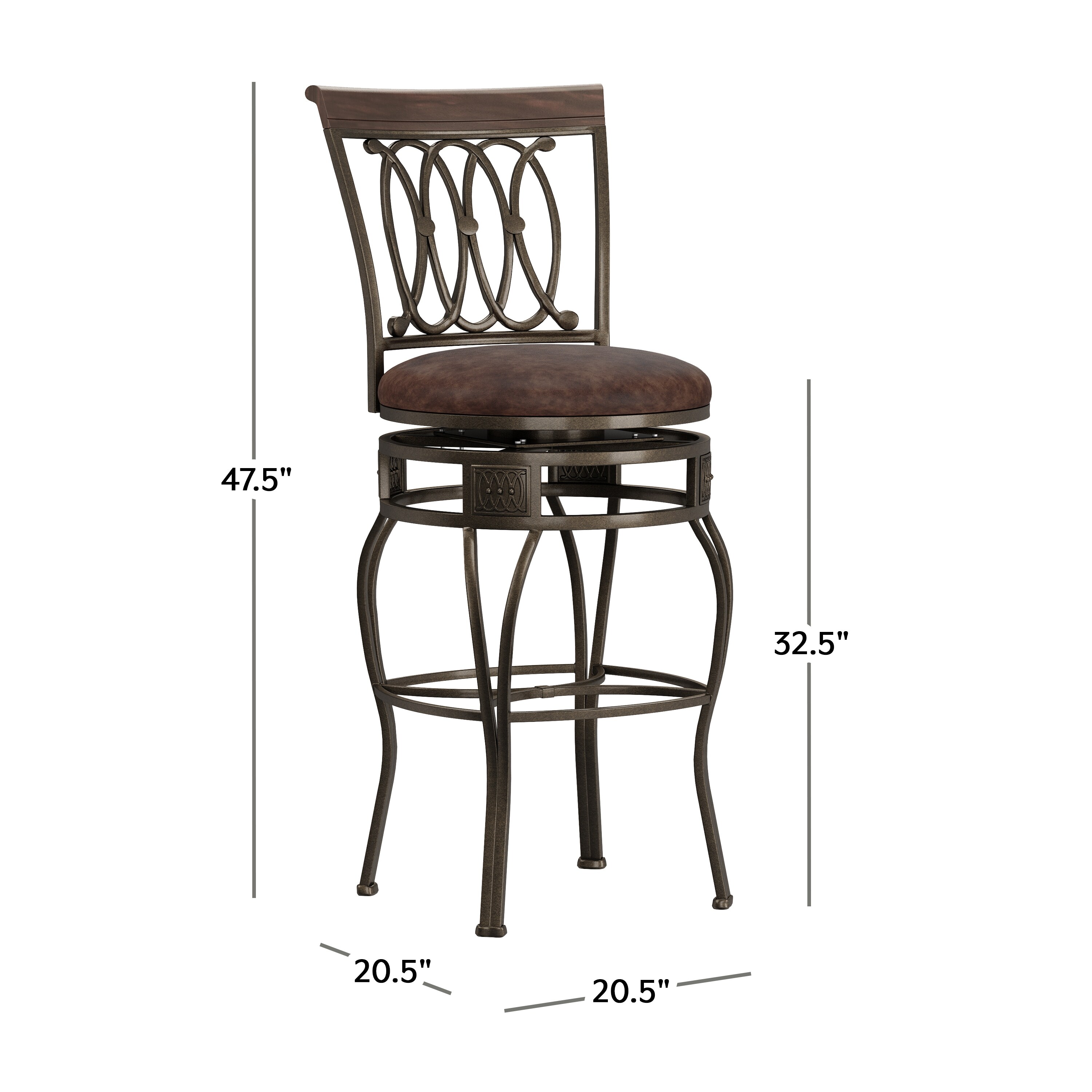 Hillsdale montello new arrivals swivel bar stool