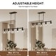 preview thumbnail 18 of 56, 4/5-Light Kitchen Island Pendant Light Fixture with Clear Glass Shades