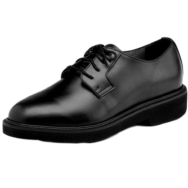 black polishable work shoes