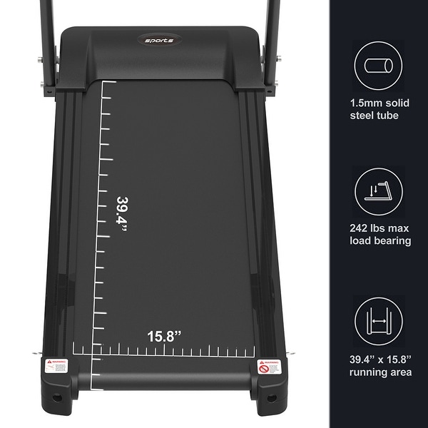 Smart Motorized Folding Treadmill with MP3 Exercise Running