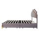 preview thumbnail 23 of 39, Queen Velvet Platform Bed with RGB Lights & 4 Drawers - Modern Design