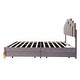 preview thumbnail 17 of 52, Velvet LED Upholstered Platform Bed with RGB Lights