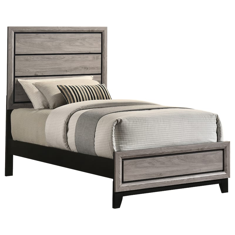 Watson Transitional Wood Panel Bed