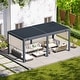 preview thumbnail 97 of 188, EROMMY Outdoor Louvered Pergola Gazebo with Adjustable Aluminum Rainproof Roof