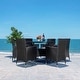 preview thumbnail 4 of 37, SAFAVIEH Outdoor Living Challe 7-Piece Patio Dining Set