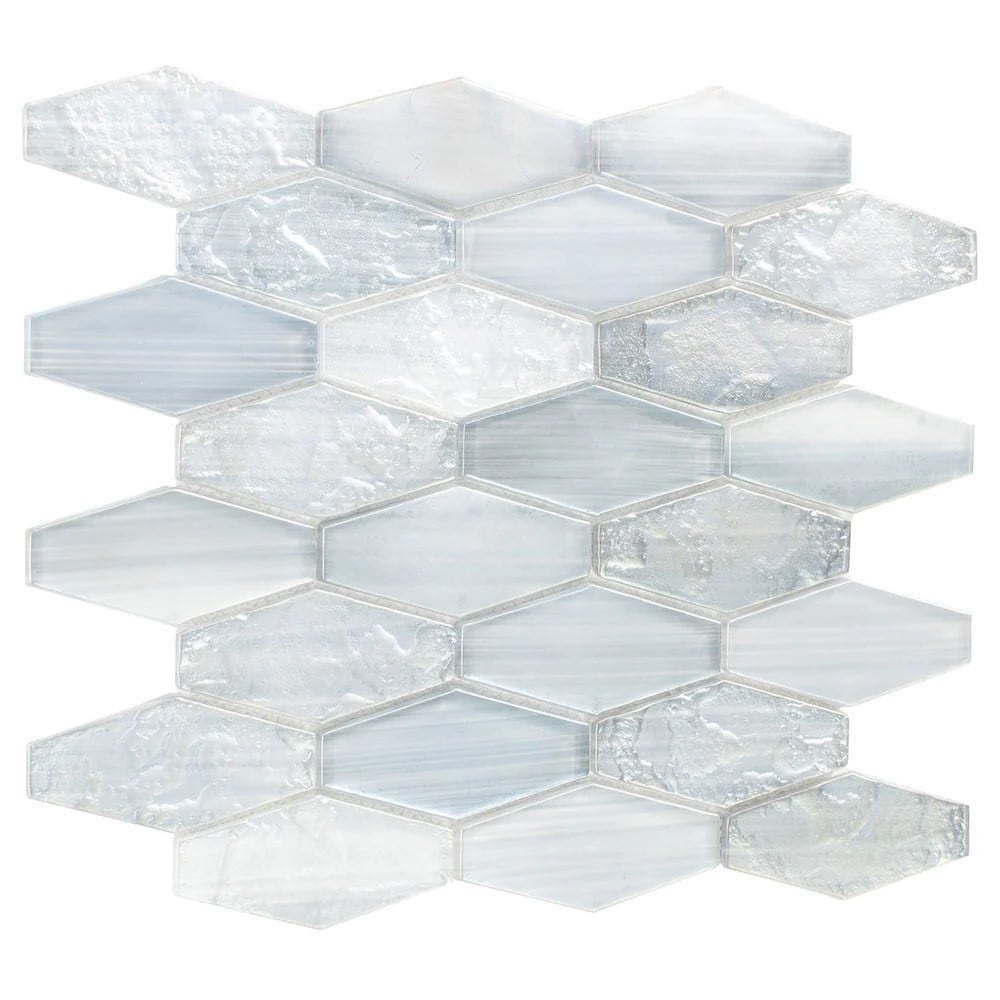 Apollo tile 11" x 12" Verre Matte Grey Glass Tile (8.6 sq ft/case) - 10 Pack