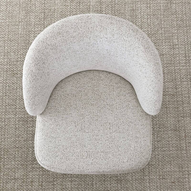 25.5" Swivel Upholstered Counter Stool Solid Wood Leg(Set of 2)