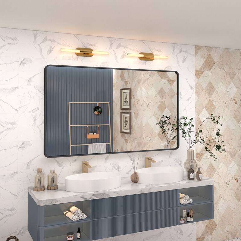 Aluminum alloy Framed Tempered Glass Wall Bathroom Vanity Mirror