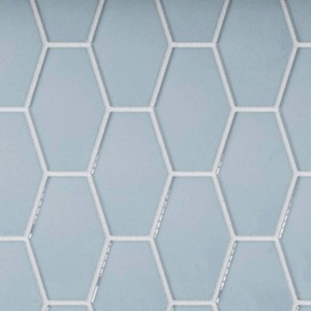 Cruz Bay Studio MKT2871 Long Hex - 11" x 11" Geometric Wall Tile -
