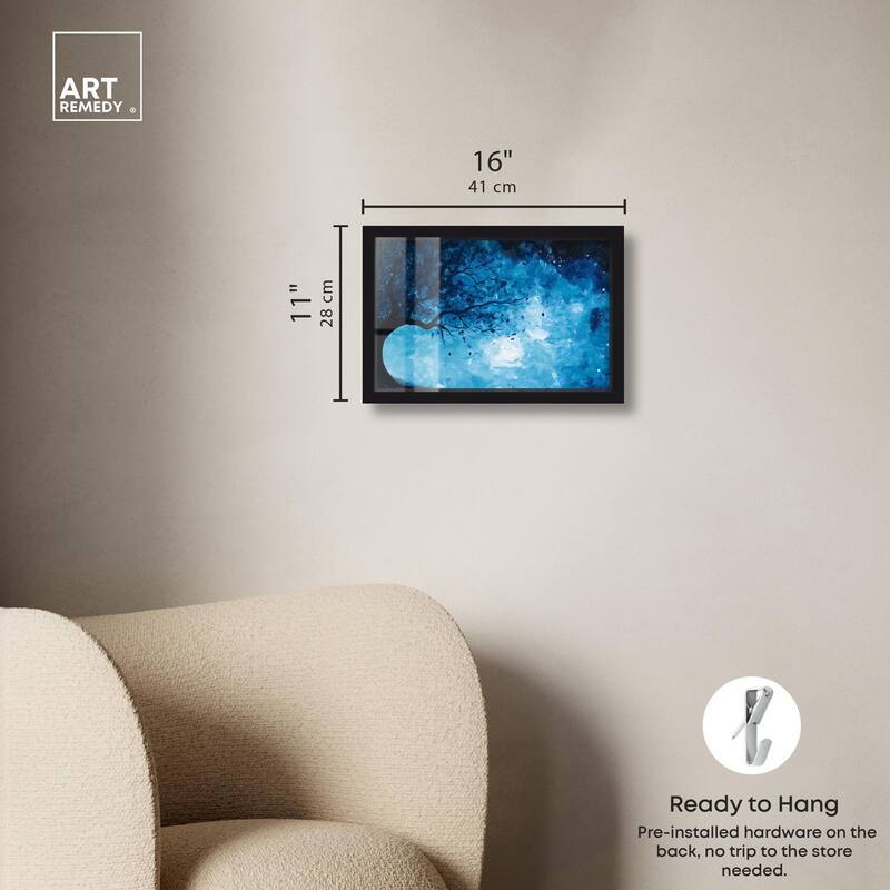 Fire and Ice Tree II Shadowbox by Art Remedy