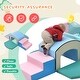 preview thumbnail 9 of 25, Soft Foam Playset for Toddlers, Single-Tunnel Foam Climber for Kids, Indoor Active Play Structure with Slide Stairs and Ramp