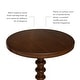 preview thumbnail 14 of 37, Linon Kallie Round Spindle Accent Table