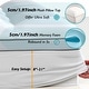 preview thumbnail 6 of 8, 4 Inch White Memory Foam Mattress Covers