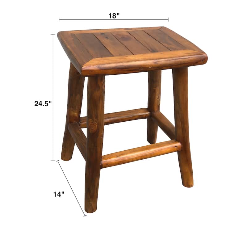 Adirondack Teak Counter Stool