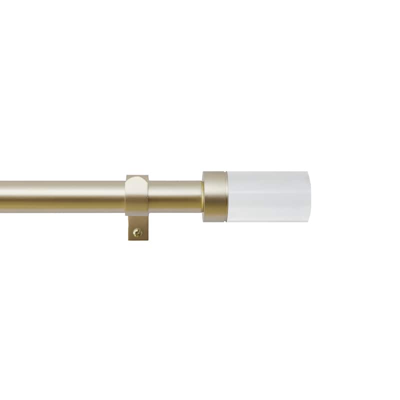 DKNY Liam Curtain Rod and Finial Set