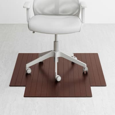Eco Bamboo Standard Cherry Chair Mat (36' x 48')
