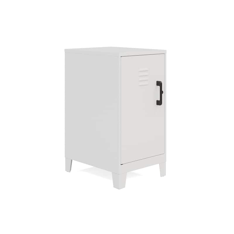 27.5"H 2 Shelf Vented Door Mini Storage Locker Cabinet