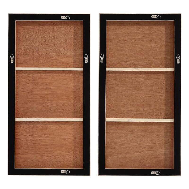 Renwil Volterra Paper 2-Piece Wall Art with Light Walnut Frame