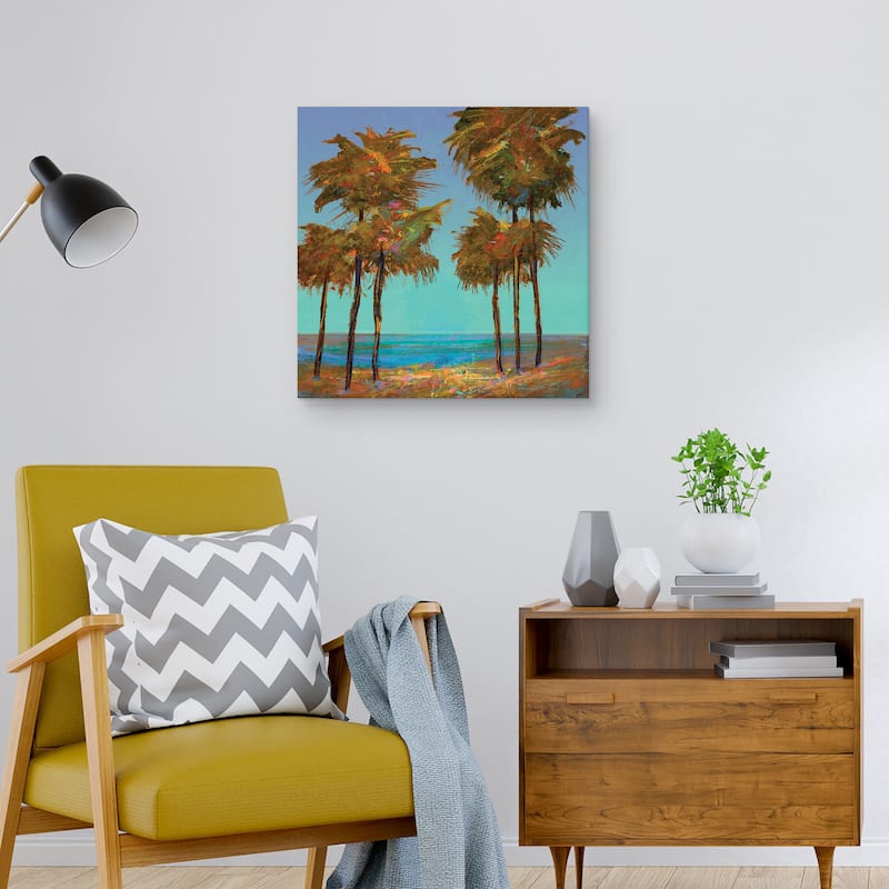 Seaside Sunset by Michael Tienhaara Canvas Art Print