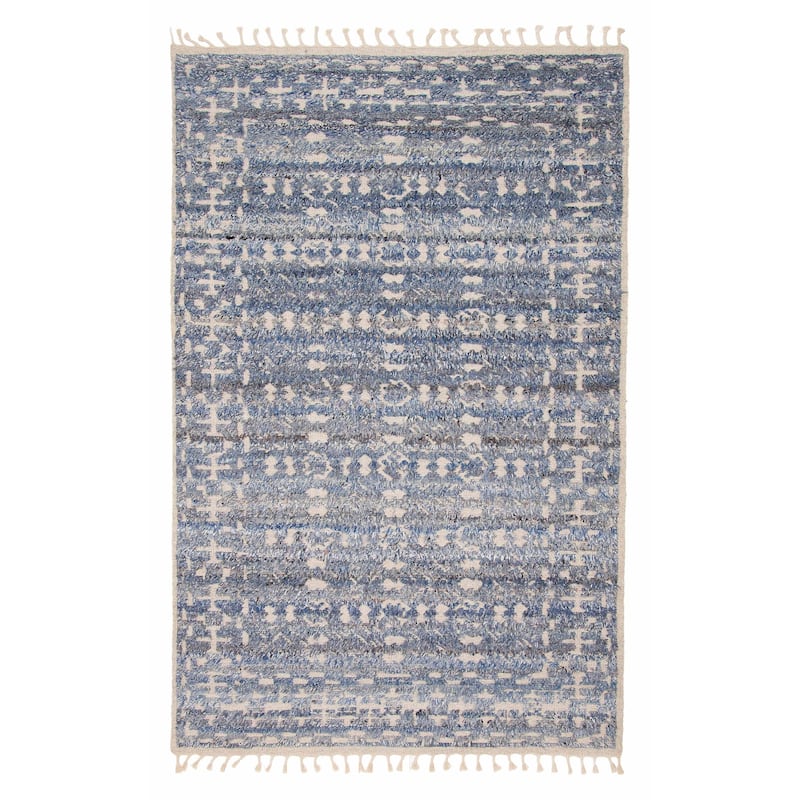 Tangier Blue Rug 5'2" x 8'1" - 5'2 x 8'1 - Blue - 5'2 x 8'1