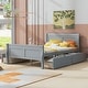 preview thumbnail 3 of 50, Full Wood Platform Bed with Drawers - Elegant Design, No Box Spring Needed