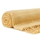 preview thumbnail 13 of 17, Chanasya Solid Plaid Pleated Acrylic Throw Blanket With Tassels