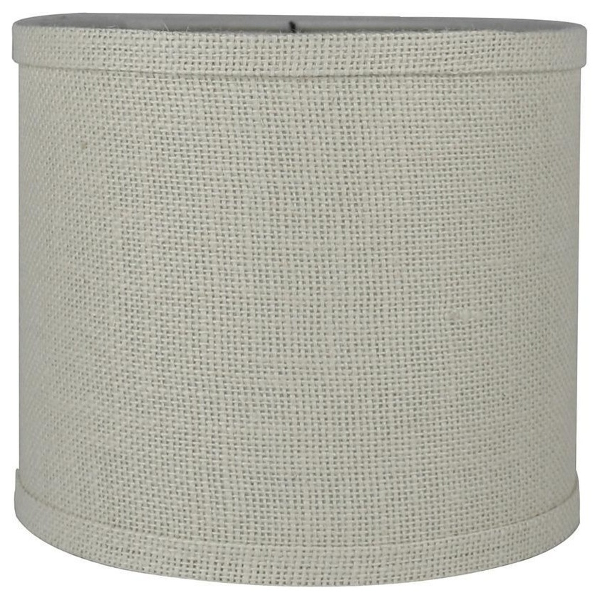 White burlap lamp hotsell shade
