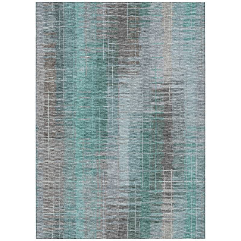 Machine Washable Indoor/ Outdoor Contemporary Aaron Chantille Rug