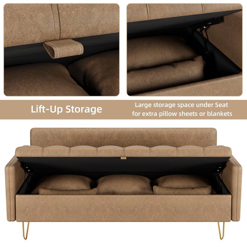 Modern Sofa - Linen Upholstery