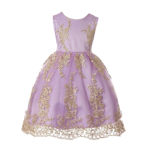 lilac little girl dresses
