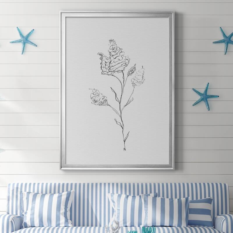 FLORAL SKETCH I Premium Framed Canvas - Ready to Hang
