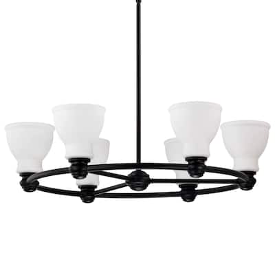 Nuvo Lighting 60/8027 Russel 6 Light 28" Wide Ring Chandelier