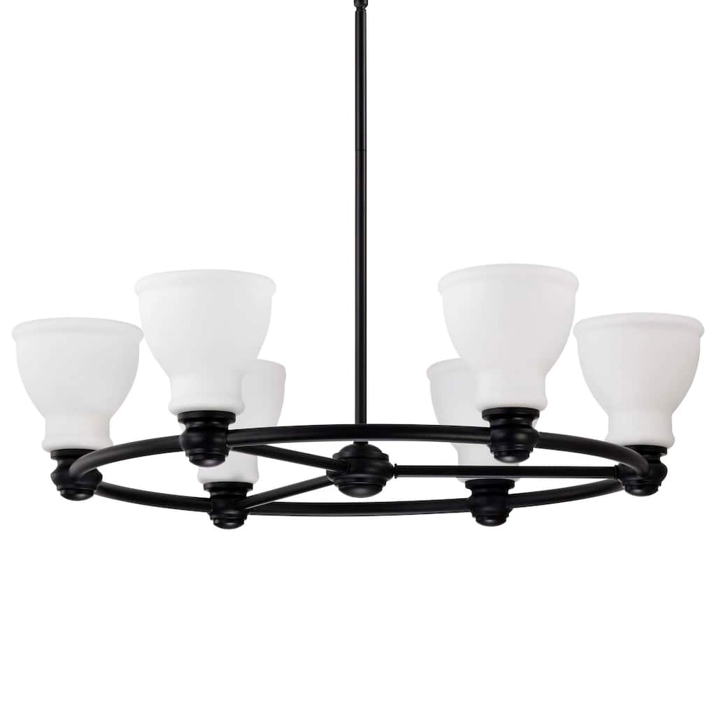 Nuvo Lighting 60/8027 Russel 6 Light 28" Wide Ring Chandelier