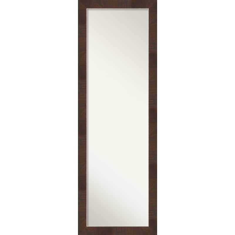 Non-Beveled Full Length On The Door Mirror - Wildwood Frame