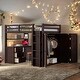 preview thumbnail 28 of 37, Muti-functional Full size Loft Bed with Drawers,Desk,and Wardrobe,Solid Construction