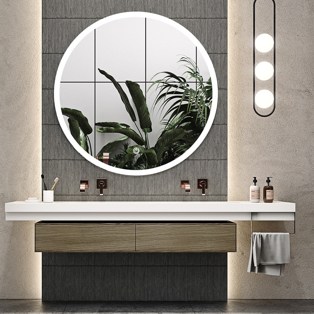 LED Frameless Wall Mounted Lighted Backlit Bathroom/Vanity Mirror With  Anti-fog On Sale Bed Bath  Beyond 35685039