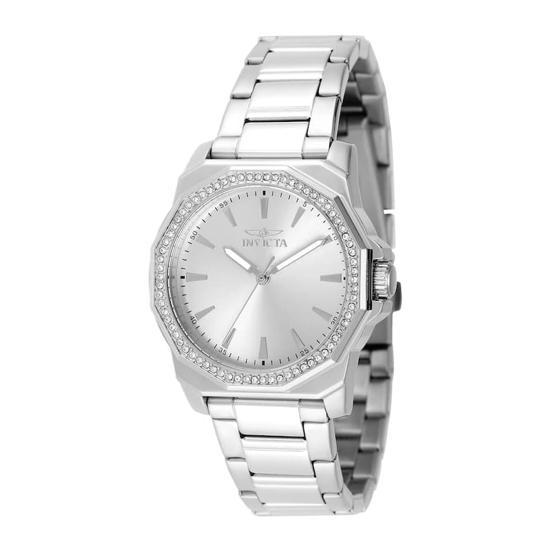 Invicta Women's 49110 Speedway Quartz 3 Hand Silver Dial Watch