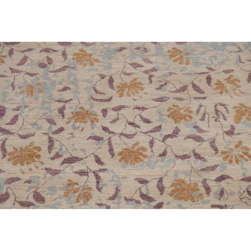 Vegetable Dye Abstract Oriental Living Room Area Rug Wool Hand-knotted - 8'9" x 11'11"