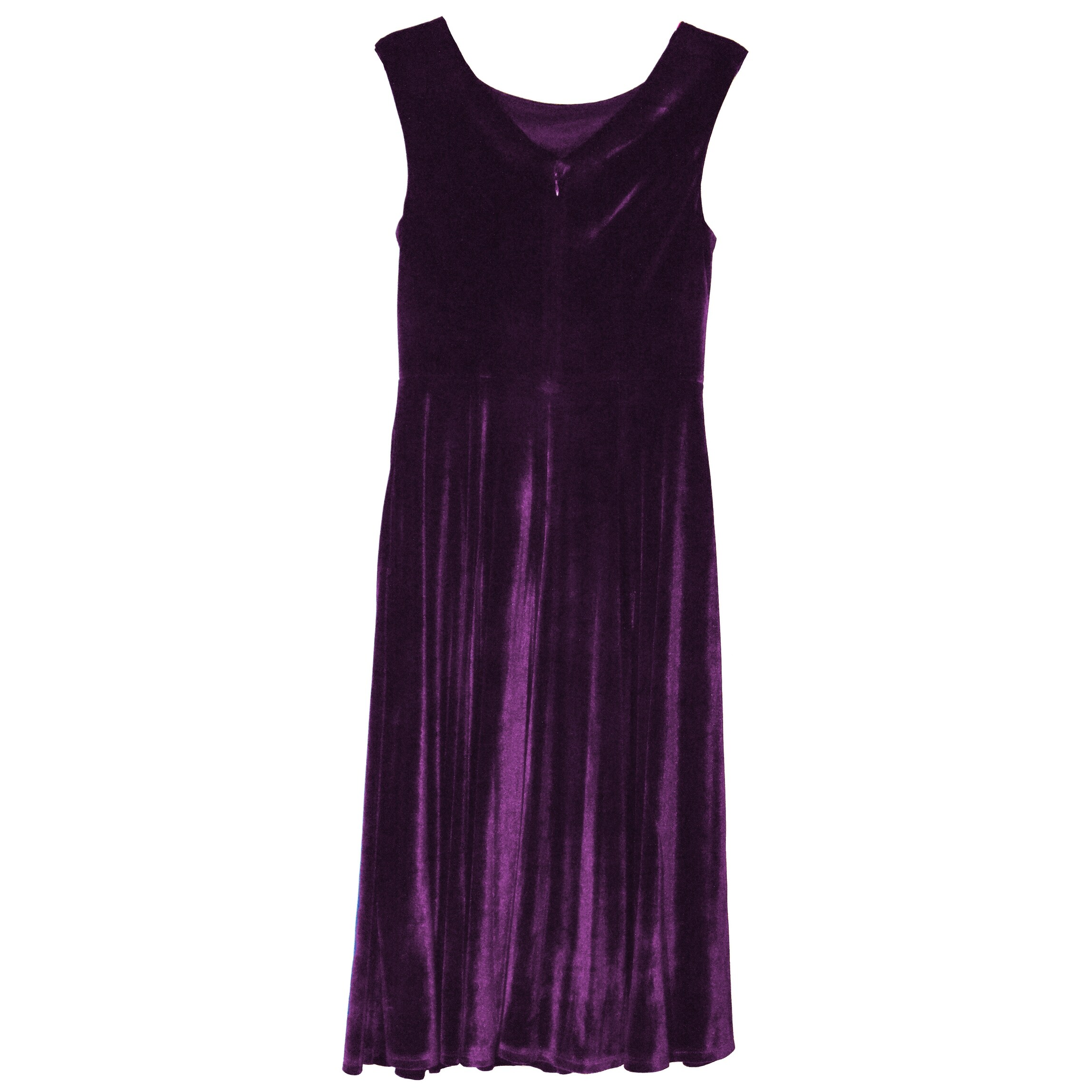 velvet tea length dress