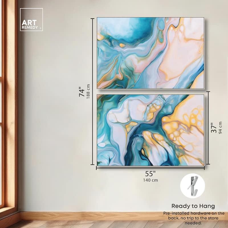 Visions Pastel III Canvas Set of 2 by Art Remedy
