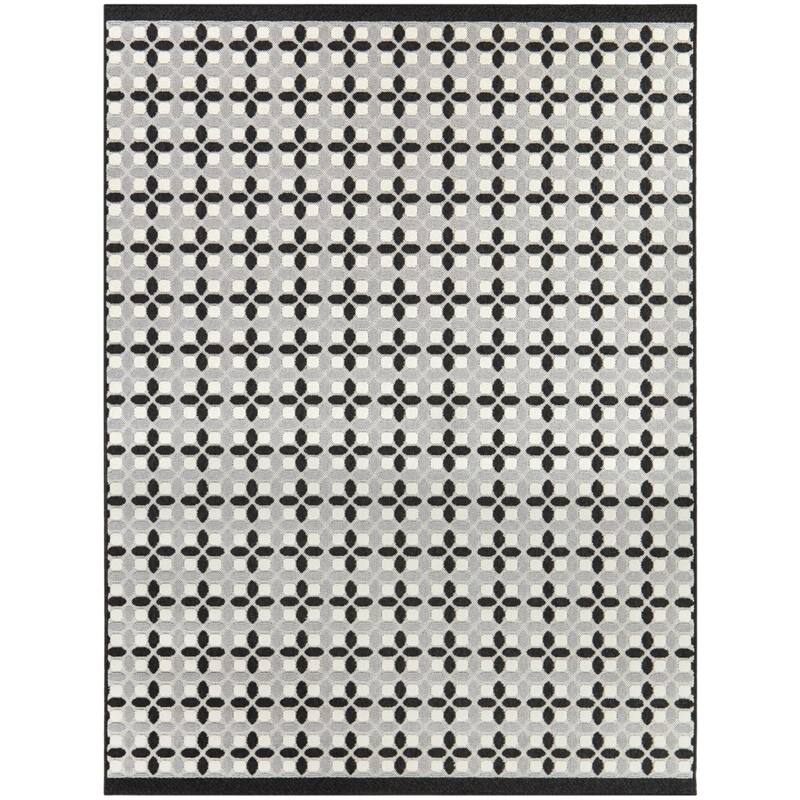 Francois Transitional Checkered Indoor/Outdoor Area Rug