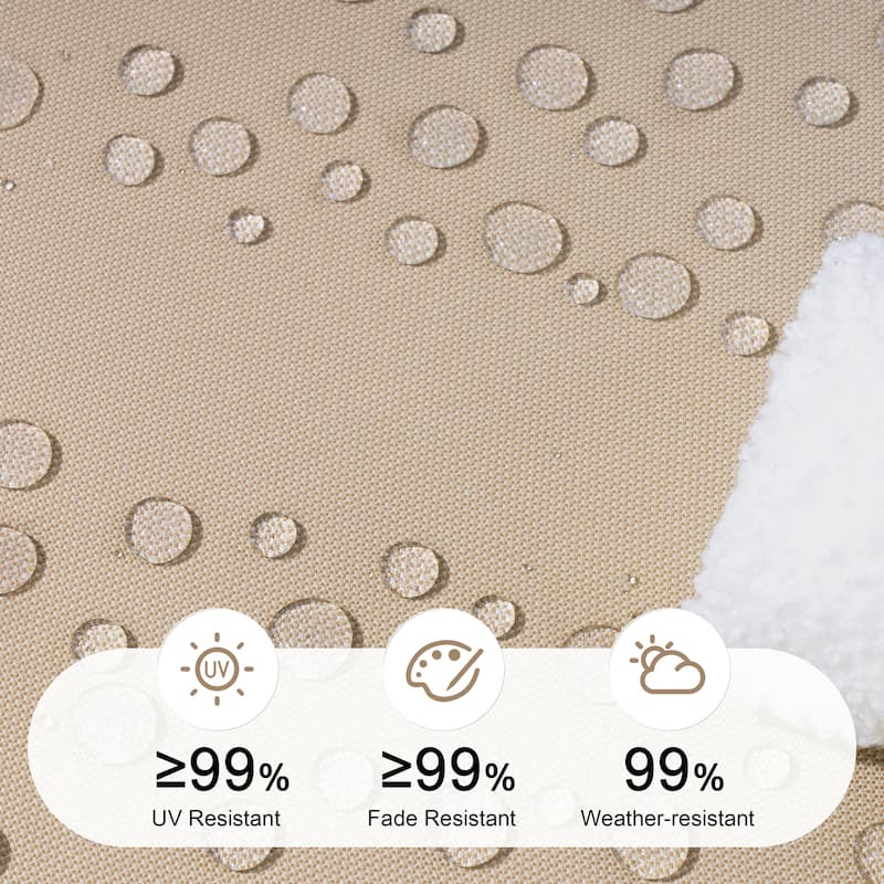 21 W in x 22 D in Outdoor Deep Seat Chair Cushion Set Dining Patio Chair Pad Set