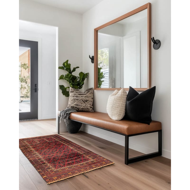 ECARPETGALLERY Hand-knotted Teimani Black Wool Rug - 2'10 x 4'4