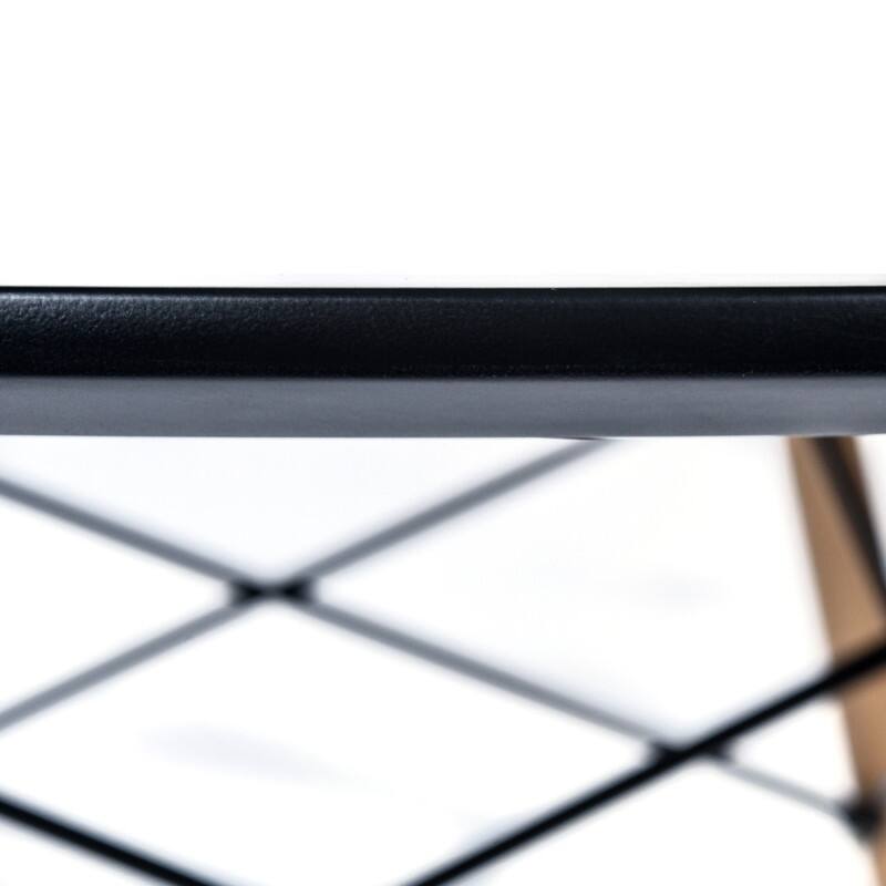 Leisuremod 5-Piece Dining Set with 1 Modern Solid Wood Top Round Dining Table and 4 Velvet/Leather Upholstered Chairs