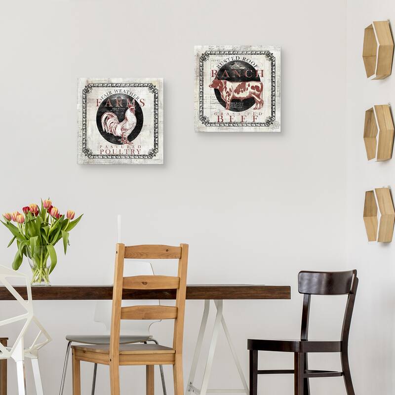Vintage Farm I, Vintage Farm II by Iron Orchid Designs Canvas Art Prints