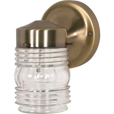 1-Light 6 In. Mason Jar Lantern