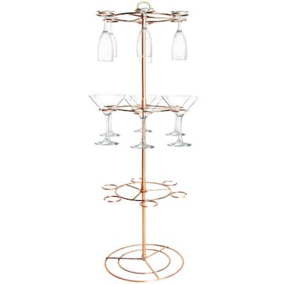 Wine Glass Holder Stand - 8.66 x 8.66 x 33 inches