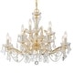 preview thumbnail 1 of 8, Maria Theresa 12 Light Clear Crystal Chandelier - 29'' W x 25.5'' H 29'' W x 25.5'' H