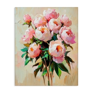 Stupell Sunshine Peonies Bouquet Canvas Wall Art Design By Petal Prints ...