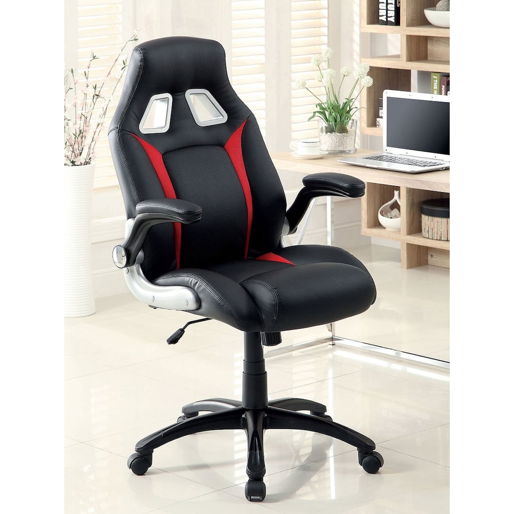 Modern Contemporary Padded Office Chair Pneumatic Height Adjustable An Wheel Legs